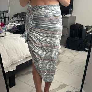 VERONICA BEARD swim cover-up/multi color size small